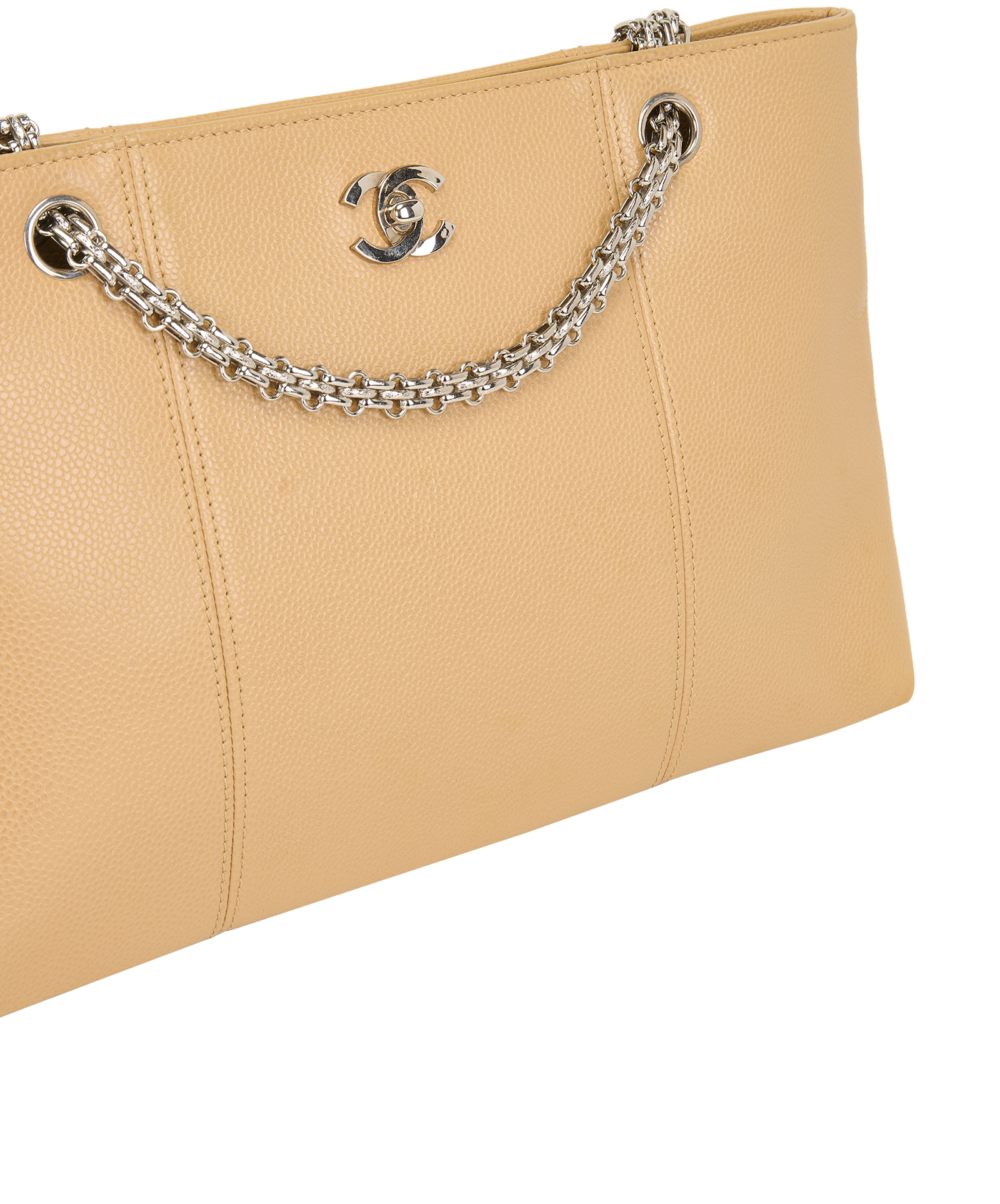 CC Shopping Tote, &pound;1,900, Handbags, Beige, Caviar Leather, Other view